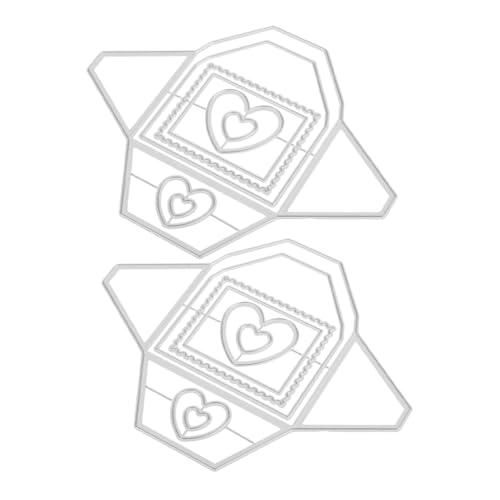 jojofuny 2 Stück Teiliges Hintergrundrahmen Stanzschablonen aus Kohlenstoffstahl Präzise Metall-stanzformen für DIY Karten Alben Scrapbooking Langlebig und Einfach Anzuwenden von jojofuny