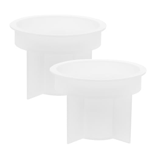 jojofuny 2 Stück Teiliges Silikon Kerzenhalter Formset Flexible Gießformen für Runde DIY Kerzenhalter Hitzebeständig und Langlebig für Epoxidharz Kunstharz Trockenblumen Dekorationen jojofuny 2 Stück Teiliges Silikon Kerzenhalter Formset Flexible Gießformen für Runde DIY Kerzenhalter Hitzebeständig und Langlebig für Epoxidharz Kunstharz Trockenblumen Dekorationen von jojofuny