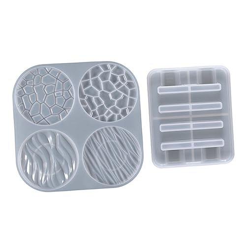 jojofuny 2 Stück Teiliges Silikon Untersetzer Mould Rund für Diy Epoxidharz Cup Matten Flexibel und Wiederverwendbar Einfache Handhabung und für Kreative Bastelprojekte von jojofuny