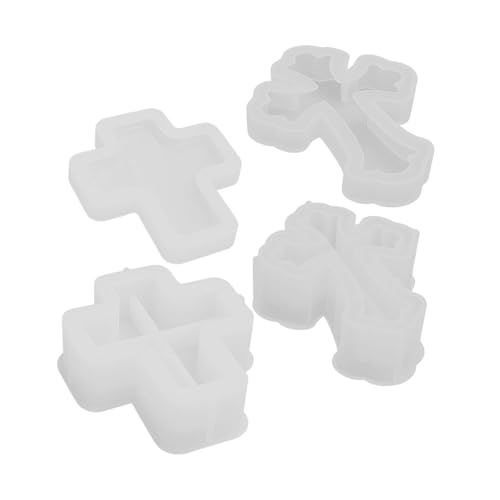 jojofuny 2 Stück Teiliges Silikon-box-formset mit Deckel Kreuzförmige Aufbewahrungsbox für Epoxidharz Wachs und Beton Flexible DIY Resin Form für Schmuck Kerzenhalter und Ordnungshelfer von jojofuny