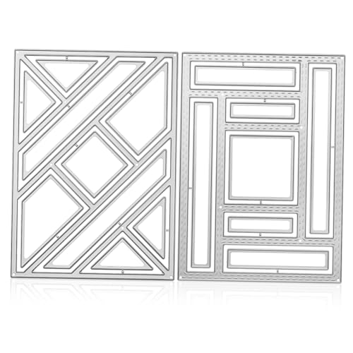 jojofuny 2 Stück Teiliges Stanzschablonen für Scrapbooking Präzise Schneidevorlagen Metall Stanzformen DIY Karten Basteln Langlebig Vielseitig Einsetzbar jojofuny 2 Stück Teiliges Stanzschablonen für Scrapbooking Präzise Schneidevorlagen Metall Stanzformen DIY Karten Basteln Langlebig Vielseitig Einsetzbar von jojofuny