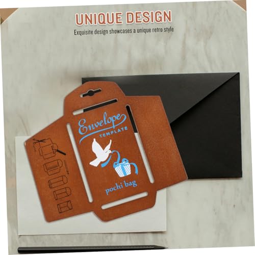 jojofuny 2 Stück Vintage Holzbriefumschlag Schablone Wiederverwendbare Diy Vorlage für Kreative Briefumschläge Einladungen Grußkarten Einzigartiges Bastelwerkzeug mit Natürlicher jojofuny 2 Stück Vintage Holzbriefumschlag Schablone Wiederverwendbare Diy Vorlage für Kreative Briefumschläge Einladungen Grußkarten Einzigartiges Bastelwerkzeug mit Natürlicher von jojofuny