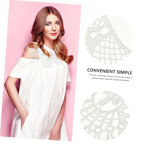 jojofuny 2 Stück Weißer Bestickter Spitzenkragen mit Wellenmuster Leichter Hautfreundlicher Halsausschnitt für DIY kleider Brautmode Puppenbekleidung und Bastelprojekte jojofuny 2 Stück Weißer Bestickter Spitzenkragen mit Wellenmuster Leichter Hautfreundlicher Halsausschnitt für DIY kleider Brautmode Puppenbekleidung und Bastelprojekte von jojofuny