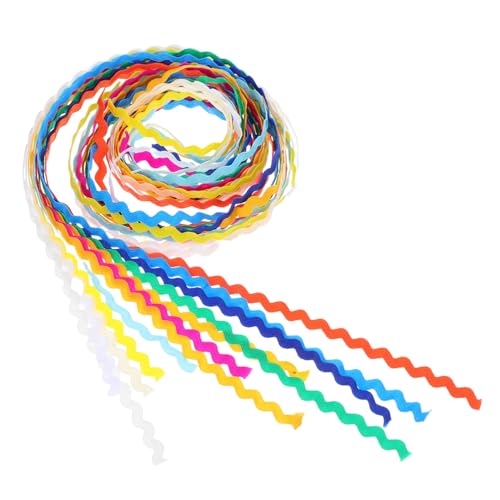 jojofuny 2 Stück Wellenband Geschenkband für Partydekoration und DIY Bastelarbeiten Farben pro Farben Insgesamt von jojofuny