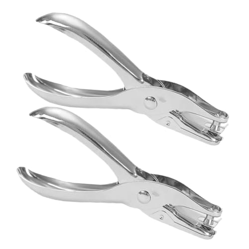 jojofuny 2 Stücke Locher Büro Papier Locher Heavy Duty Metall Einzigen Locher Handheld Papier Puncher jojofuny 2 Stücke Locher Büro Papier Locher Heavy Duty Metall Einzigen Locher Handheld Papier Puncher von jojofuny