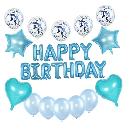 jojofuny 2-Teiliges Set Luftballons für Geburtstagsfeiern Herzballon hängende balloons wasserballons Buchstabenballons Latex-Anzug Luftballons zum Geburtstag Partyzubehör Emulsion von jojofuny