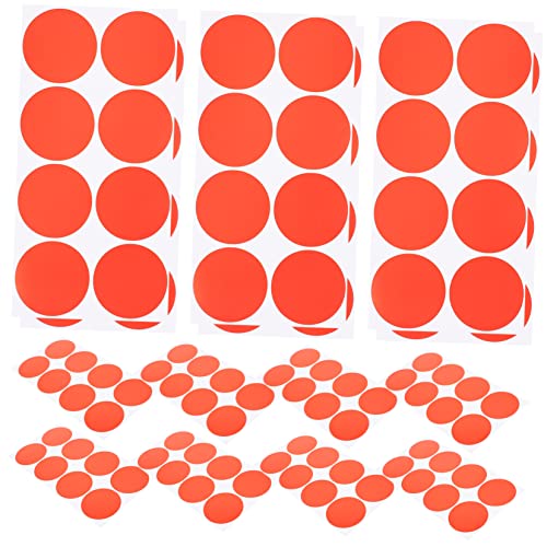jojofuny 20 Blatt Farbpunkt-aufkleber Name Mini-kreisaufkleber Kreise Sortiert Punkte Runden Etikett Handwerk Klebrig Pastell Klein Farbig Runde Punktaufkleber Rot Pvc von jojofuny