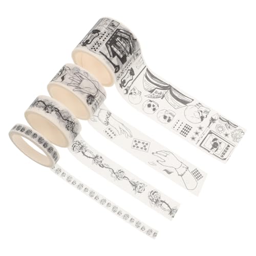 jojofuny 20 Rollen Washi Tape Set Dekoratives Klebeband für Scrapbooking Diy Handwerk und Kreative Projekte Hochwertiges Leicht Abziehbares Papiermaterial ohne Rückstände von jojofuny