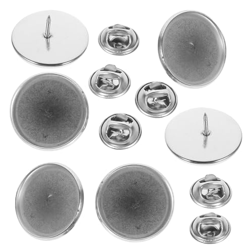 jojofuny 20 Sätze Edelstahl Broschieren Basen für DIY Anstecknadeln Innendurchmesser Robustes Brustpin Tray mit Glatter Oberfläche für Schmuckherstellung und Bastelarbeiten jojofuny 20 Sätze Edelstahl Broschieren Basen für DIY Anstecknadeln Innendurchmesser Robustes Brustpin Tray mit Glatter Oberfläche für Schmuckherstellung und Bastelarbeiten von jojofuny