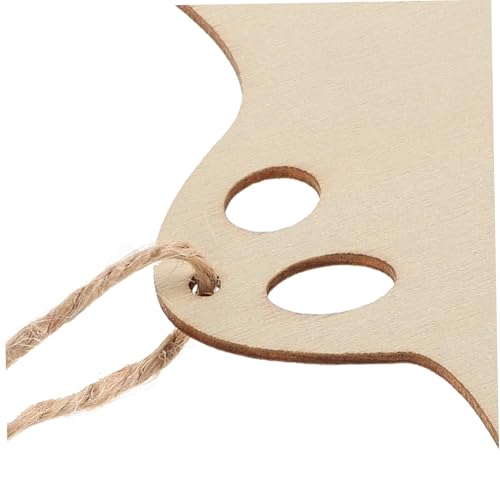 jojofuny 20 Stck. Teiliges Halloween-dekoration Fliegender Geist Motiv mit Naturhanfschnüren Rustikal für Basteln Scrapbooking Partyverzierung von jojofuny