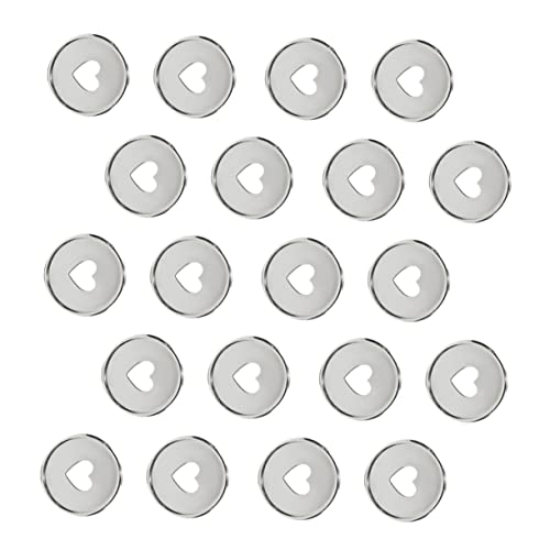 jojofuny 20 Stück Binder Discs für Notizbücher Robuste Leichte Binderinge aus Hochwertigem Material zur Flexiblen Gestaltung von Planern und Notizblöcken Silberfarbene Ausführung von jojofuny
