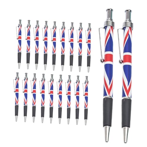 jojofuny 20 Stück British Flag Kugelschreiber mit Klickmechanismus Komfortabler Griff Glattes Schwarzes Schreibwerkzeug Patriotisches Uk Design für Unterschriften und Bürogebrauch jojofuny 20 Stück British Flag Kugelschreiber mit Klickmechanismus Komfortabler Griff Glattes Schwarzes Schreibwerkzeug Patriotisches Uk Design für Unterschriften und Bürogebrauch von jojofuny