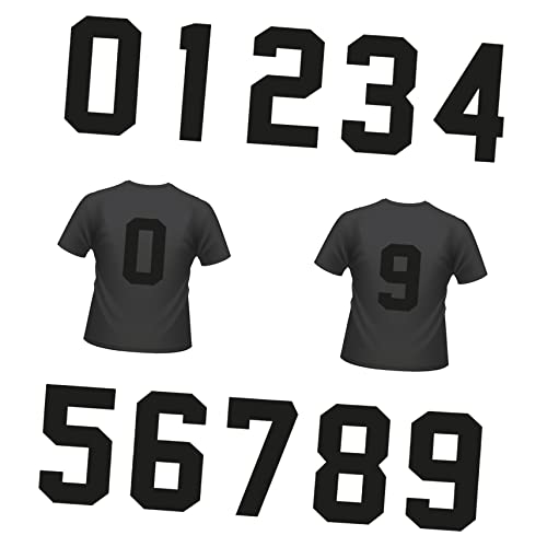 jojofuny 20 Stück Bügelnummern Für Kleidung Blau Hitze Shirts Trikots Bügelnummern Shirt Nummer Patches Aufbügler Bügelnummern Aufbügler Zahlen Patches Bügelnummern Für Trikot Kunststoff von jojofuny