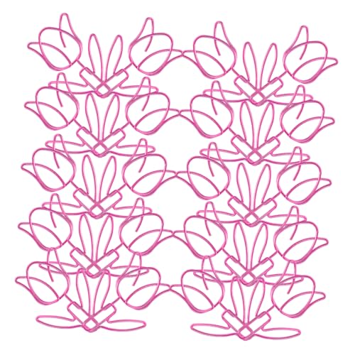 jojofuny 20 Stück Büroklammer büromaterial Farbige Papierklammern Mehrzweck Papierklammern Tulpenform Vielseitige Papierklammern Tulpenform für Papier Metall Rosa jojofuny 20 Stück Büroklammer büromaterial Farbige Papierklammern Mehrzweck Papierklammern Tulpenform Vielseitige Papierklammern Tulpenform für Papier Metall Rosa von jojofuny