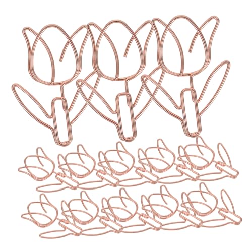 jojofuny 20 Stück Büroklammer büromaterial für Papier Papierklammern Plastik Rose Gold jojofuny 20 Stück Büroklammer büromaterial für Papier Papierklammern Plastik Rose Gold von jojofuny
