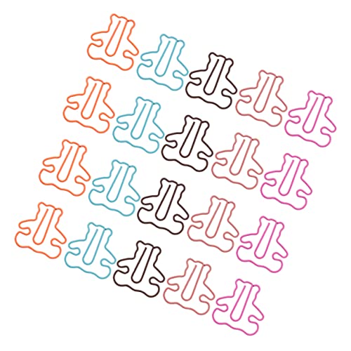 jojofuny 20 Stück Büroklammern Teiliges Dekorative Aktenklammern Blau Kaffee und Orange für Schule Büro und Kreative Bastelprojekte von jojofuny