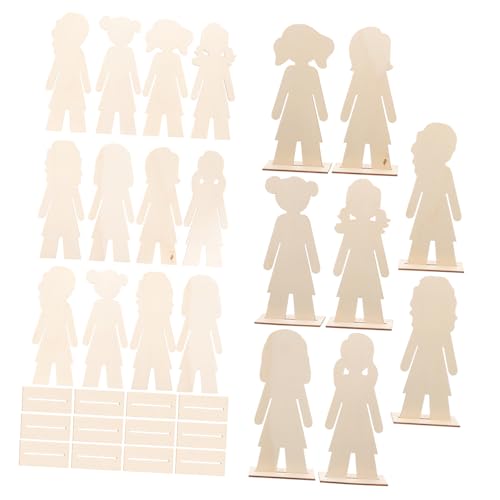 jojofuny 20 Stück DIY Holzschneider Holzfiguren Bastelbedarf Unbearbeitete Holzschnitte für Heimdekoration und Bastelprojekte jojofuny 20 Stück DIY Holzschneider Holzfiguren Bastelbedarf Unbearbeitete Holzschnitte für Heimdekoration und Bastelprojekte von jojofuny