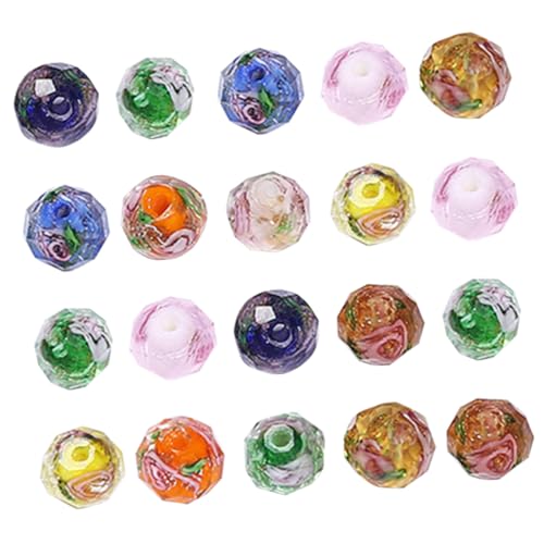 jojofuny 20 Stück Diy Glasperlen Bunte Spacer Beads für Schmuckherstellung für Armbänder Kreative Bastelprojekte Einfach zu Verwenden für Ihr Diy Projekt jojofuny 20 Stück Diy Glasperlen Bunte Spacer Beads für Schmuckherstellung für Armbänder Kreative Bastelprojekte Einfach zu Verwenden für Ihr Diy Projekt von jojofuny