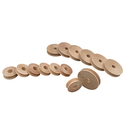 jojofuny 20 Stück Diy Holzräder Rund Kleine Räder für Handwerk und Spielzeugmodelle Hochwertige Bastelzubehör für Kreative Projekte und Diy von jojofuny