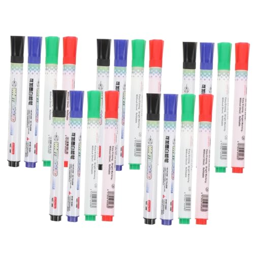 jojofuny 20 Stück Farbstifte für Whiteboards Marker für Schule und Büro Wasserfeste Sichere Stifte mit Breiter Spitze für Kreative Projekte jojofuny 20 Stück Farbstifte für Whiteboards Marker für Schule und Büro Wasserfeste Sichere Stifte mit Breiter Spitze für Kreative Projekte von jojofuny