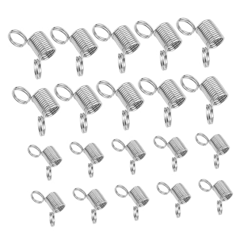 jojofuny 20 Stück Federklemmen für Schmuckherstellung Metallwerkzeuge zur Verhinderung Herunterfallens von Perlen für Armbänder und Ohrringe jojofuny 20 Stück Federklemmen für Schmuckherstellung Metallwerkzeuge zur Verhinderung Herunterfallens von Perlen für Armbänder und Ohrringe von jojofuny