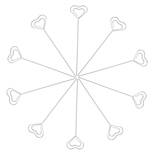 jojofuny 20 Stück Herzförmige Metall Memo Halter Tischkartenhalter Fotohalter Notizklammern für Büro Hochzeit Party Dekoration Vielseitig Einsetzbar Robust aus von jojofuny
