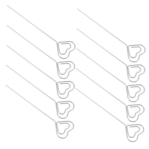 jojofuny 20 Stück Herzförmiger Geldscheinhalter Herzförmige Blumenpflücker Büro-memo-halter Blumenpicks Kuchen Fotohalter Memohalterklemme Platzkartenhalter Für Den Tisch Silver Eisen von jojofuny