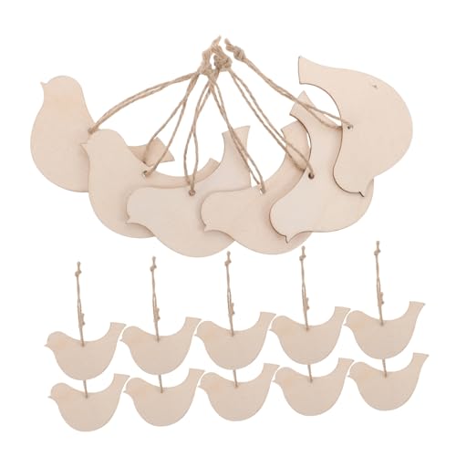 jojofuny 20 Stück Holzhandwerksmalerei Vogelausschnitte aus Holz hängende Vogelornamente Holzausschnitte basteln Vogelformen aus Holz Holzhandwerk Ornamente zum Malerei hölzerne Vögel Beige jojofuny 20 Stück Holzhandwerksmalerei Vogelausschnitte aus Holz hängende Vogelornamente Holzausschnitte basteln Vogelformen aus Holz Holzhandwerk Ornamente zum Malerei hölzerne Vögel Beige von jojofuny