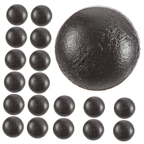 jojofuny 20 Stück Holzknöpfe Tasten dekorativ Nähen Knopf Basteln klein Knöpfe für Kleidung Kleiderknöpfe runde nähknöpfe Retro-Knöpfe selbstgemachte Kleidungsknöpfe hölzern von jojofuny