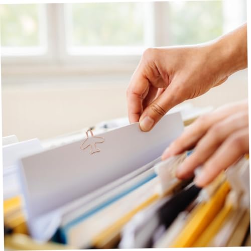 jojofuny 20 Stück Kreative Flugzeug Büroklammern aus Robustem Metall in Roségold Kleine Witzige Lesezeichen und Praktische Paperclips für Schule Büro Scrapbooking Reise und jojofuny 20 Stück Kreative Flugzeug Büroklammern aus Robustem Metall in Roségold Kleine Witzige Lesezeichen und Praktische Paperclips für Schule Büro Scrapbooking Reise und von jojofuny