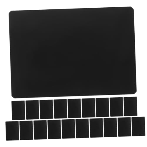 jojofuny 20 Stück Lebensmitteletikett Shop-preisschild Preisetikett Tag Anzeigezeichen Für Obstpreise Preisanzeigeschild Leeres Verkaufsschild Preisschilder Aus Kunststoff Abs Schwarz von jojofuny
