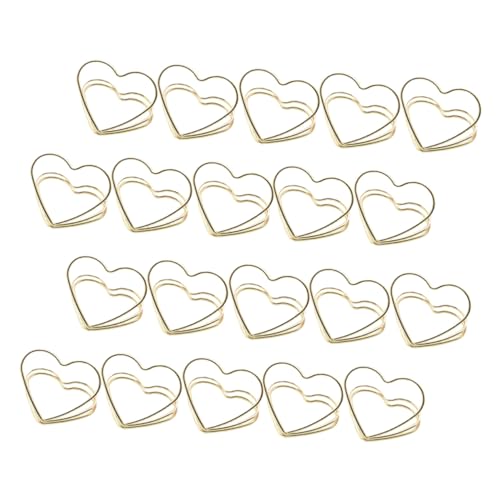 jojofuny 20 Stück Memo Clips Herzform aus Metall Doppellagig Goldfarbene Kartenhalter für Hochzeit Party Geburtstag Shower Stilvolle Tischkarten und Notizhalter Dekoration jojofuny 20 Stück Memo Clips Herzform aus Metall Doppellagig Goldfarbene Kartenhalter für Hochzeit Party Geburtstag Shower Stilvolle Tischkarten und Notizhalter Dekoration von jojofuny