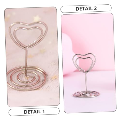 jojofuny 20 Stück Metall Tischkartenhalter mit Stabilem Sockel Silberne Herz design Memo Clips für Hochzeiten Geburtstage und Partys Vielseitige Fotohalter und Namenskartenhalter für jojofuny 20 Stück Metall Tischkartenhalter mit Stabilem Sockel Silberne Herz design Memo Clips für Hochzeiten Geburtstage und Partys Vielseitige Fotohalter und Namenskartenhalter für von jojofuny