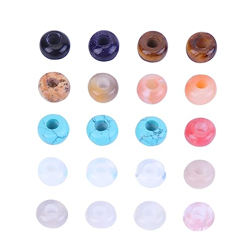 jojofuny 20 Stück Natürliche Achatperlen Kristalle Perlen Halbedelperlen Charms für die Schmuckherstellung bunt Achat-Großlochperlen Reiz Runde Perlen Perlenkits Lose Perlen Zufällige Farbe jojofuny 20 Stück Natürliche Achatperlen Kristalle Perlen Halbedelperlen Charms für die Schmuckherstellung bunt Achat-Großlochperlen Reiz Runde Perlen Perlenkits Lose Perlen Zufällige Farbe von jojofuny