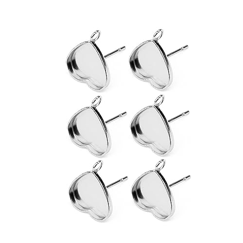 jojofuny 20 Stück Ohrstecker Basis DIY Ohrstecker Korkbasis Ohrringe Schmuckzubehör für Schmuckherstellung von jojofuny