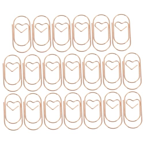 jojofuny 20 Stück Roségoldene Herzform Büroklammern Kreative Metall Papierclips für Dokumente Notizen und Fotos Dekorative Bürobedarf Langlebig und Vielseitig jojofuny 20 Stück Roségoldene Herzform Büroklammern Kreative Metall Papierclips für Dokumente Notizen und Fotos Dekorative Bürobedarf Langlebig und Vielseitig von jojofuny