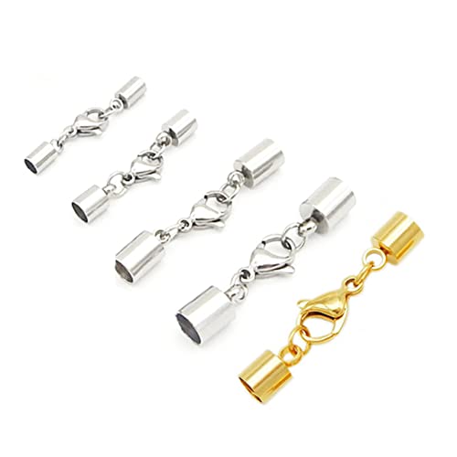 jojofuny 20 Stück Schnalle aus Lederband Kabel Halskettenverschluss Verschlüsse Halskettenschichtverschluss Charm-Armband-Kette Schmuck Verschluss Schmuckverschluss Hummerschere Silber jojofuny 20 Stück Schnalle aus Lederband Kabel Halskettenverschluss Verschlüsse Halskettenschichtverschluss Charm-Armband-Kette Schmuck Verschluss Schmuckverschluss Hummerschere Silber von jojofuny
