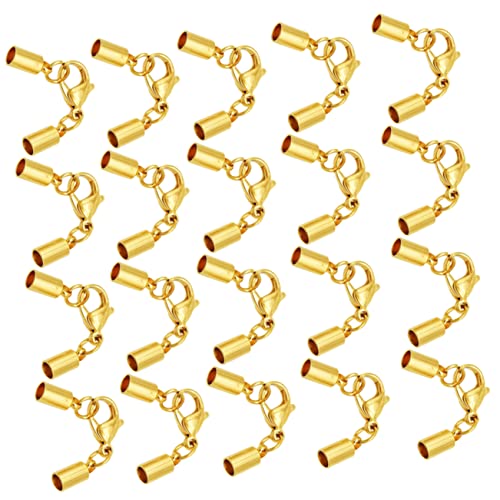 jojofuny 20 Stück Schnalle aus Lederband Verschlüsse Halskette multi Schließungen Strand Hummerschere Schmuckverschluss Kettenverschluss Golden jojofuny 20 Stück Schnalle aus Lederband Verschlüsse Halskette multi Schließungen Strand Hummerschere Schmuckverschluss Kettenverschluss Golden von jojofuny