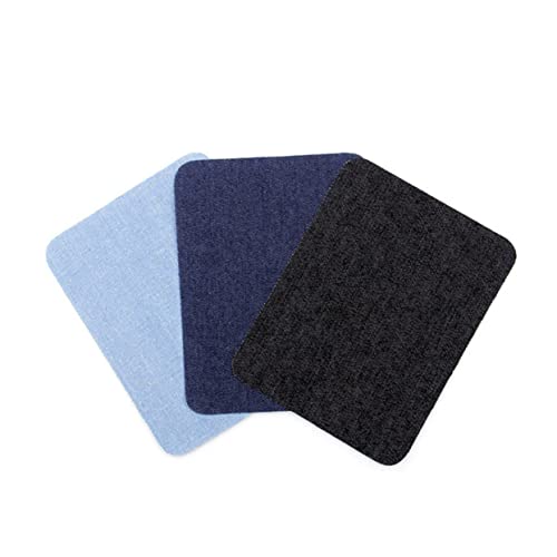 jojofuny 20 Stück Schwarze Bügelflicken für Jeans und Jacken Große Rechteckige Denim Patches zum Aufbügeln für Diy Dekoration und Reparaturen Vielseitig Einsetzbar für Kleidung und von jojofuny