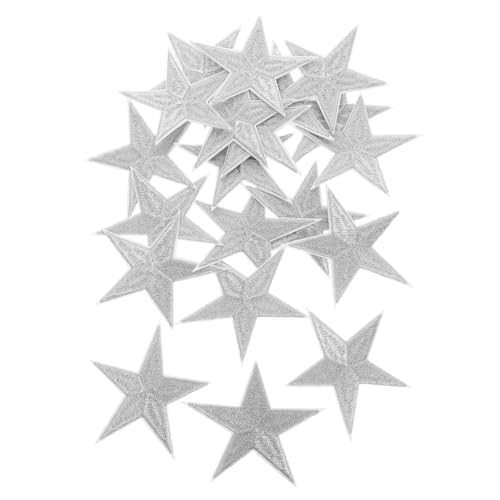 jojofuny 20 Stück Silber Sterne Aufnäher zum Aufbügeln und Aufnähen Bestickte Sternapplikationen für Kleidung Jeans Jacken Hüte Vielseitige DIY Reparatur und Dekoration jojofuny 20 Stück Silber Sterne Aufnäher zum Aufbügeln und Aufnähen Bestickte Sternapplikationen für Kleidung Jeans Jacken Hüte Vielseitige DIY Reparatur und Dekoration von jojofuny