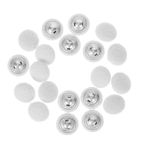 jojofuny 20 Stück Stoffknöpfe: 15 Mm Große Runde Ersatzknöpfe, Nähzubehör Für Anzüge, Mäntel, Brautkleider, Hemden Und Pullover von jojofuny