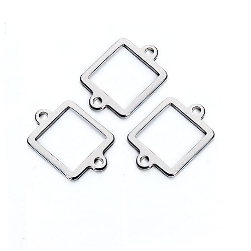 jojofuny 20 Stück Teiliges Doppelloch Anhänger Verbinder Schmuckbasis DIY Schmuckherstellung Zubehör Silber Langlebig Korrosionsbeständig für DIY Anhänger Ketten jojofuny 20 Stück Teiliges Doppelloch Anhänger Verbinder Schmuckbasis DIY Schmuckherstellung Zubehör Silber Langlebig Korrosionsbeständig für DIY Anhänger Ketten von jojofuny