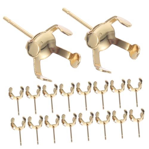 jojofuny 20 Stück Teiliges Edelstahl Ohrstecker Rohlinge Goldfarbene Perlenklammern Hypoallergen DIY Schmuckzubehör für Ohrringe Selber Machen Leichte Hautfreundliche Ohrstecker jojofuny 20 Stück Teiliges Edelstahl Ohrstecker Rohlinge Goldfarbene Perlenklammern Hypoallergen DIY Schmuckzubehör für Ohrringe Selber Machen Leichte Hautfreundliche Ohrstecker von jojofuny