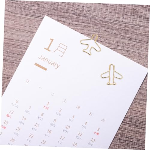 jojofuny 20 Stück Teiliges Flugzeug Büroklammern aus Metall Kreative Leichte Lesezeichen Clips für Schule Büro Scrapbooking und Dokumentenorganisation als Dekorative Organizer jojofuny 20 Stück Teiliges Flugzeug Büroklammern aus Metall Kreative Leichte Lesezeichen Clips für Schule Büro Scrapbooking und Dokumentenorganisation als Dekorative Organizer von jojofuny