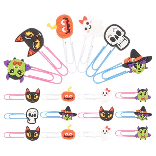 jojofuny 20 Stück Teiliges Halloween Büroklammer mit Skelett Fledermaus und Geist Praktische Halloween Lesezeichen Sichere Papierklammern für Party Deko und Geschenkideen jojofuny 20 Stück Teiliges Halloween Büroklammer mit Skelett Fledermaus und Geist Praktische Halloween Lesezeichen Sichere Papierklammern für Party Deko und Geschenkideen von jojofuny