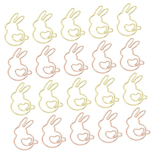 jojofuny 20 Stück Teiliges Kreative Kaninchen Büroklammern aus Stabile Papierklammern Gold und Roségold Praktische und Niedliche Paperclips für Schule und Büro Multifunktional und jojofuny 20 Stück Teiliges Kreative Kaninchen Büroklammern aus Stabile Papierklammern Gold und Roségold Praktische und Niedliche Paperclips für Schule und Büro Multifunktional und von jojofuny