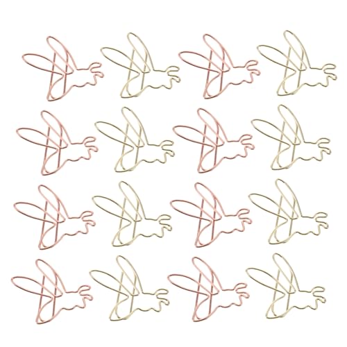 jojofuny 20 Stück Teiliges Kreative Papierklammern in Bienenform Kleine Goldene und Roségoldene Büroklammern Einzigartige Dokumentenklammern für Akten Notizen und Scrapbooking Praktisch jojofuny 20 Stück Teiliges Kreative Papierklammern in Bienenform Kleine Goldene und Roségoldene Büroklammern Einzigartige Dokumentenklammern für Akten Notizen und Scrapbooking Praktisch von jojofuny