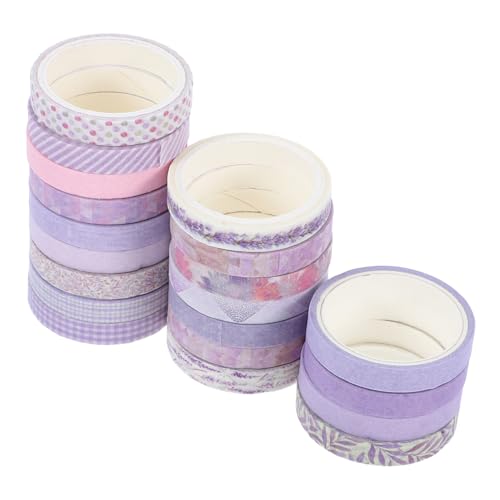 jojofuny 20 Stück Teiliges Lila Washi Tape Set Dekorative Klebebänder für Scrapbooking und Diy Projekte Vielseitige Einfach zu Verwendende Designs Washi jojofuny 20 Stück Teiliges Lila Washi Tape Set Dekorative Klebebänder für Scrapbooking und Diy Projekte Vielseitige Einfach zu Verwendende Designs Washi von jojofuny