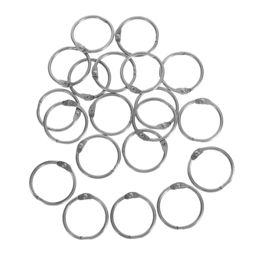 jojofuny 20 Stück Teiliges Metall Binder Ringe Schnelle Öffnung Starke Buchringe für Karteikarten Scrapbooks Notizbücher Planerbindung Langlebig und Einfach zu Handhaben jojofuny 20 Stück Teiliges Metall Binder Ringe Schnelle Öffnung Starke Buchringe für Karteikarten Scrapbooks Notizbücher Planerbindung Langlebig und Einfach zu Handhaben von jojofuny