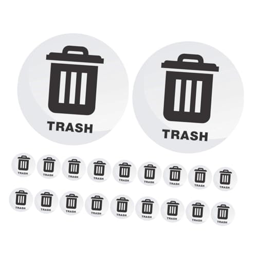 jojofuny 20 Stück Teiliges Mülltonnen Aufkleber Wasserdichte Selbstklebende Recycling Labels für Abfallbehälter Wetterfest Langlebig Geeignet für Zuhause Büro und Gemeinschaftsbereiche von jojofuny